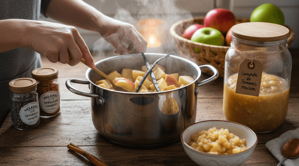 compote de pommes maison