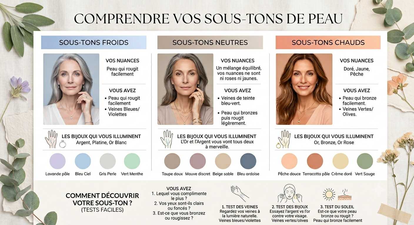 les sous tons de peau