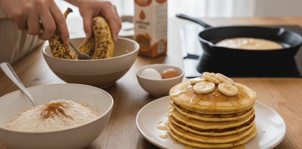 pancakes sains à la banane