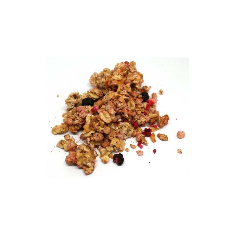 Krounchy fruits rouges BIO*. 14,90€/kg