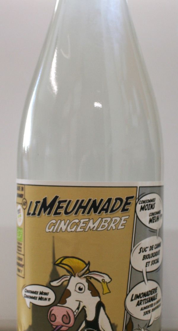 Limeuhnade BIO*citron gingembre limonade artisanale normande 75cl