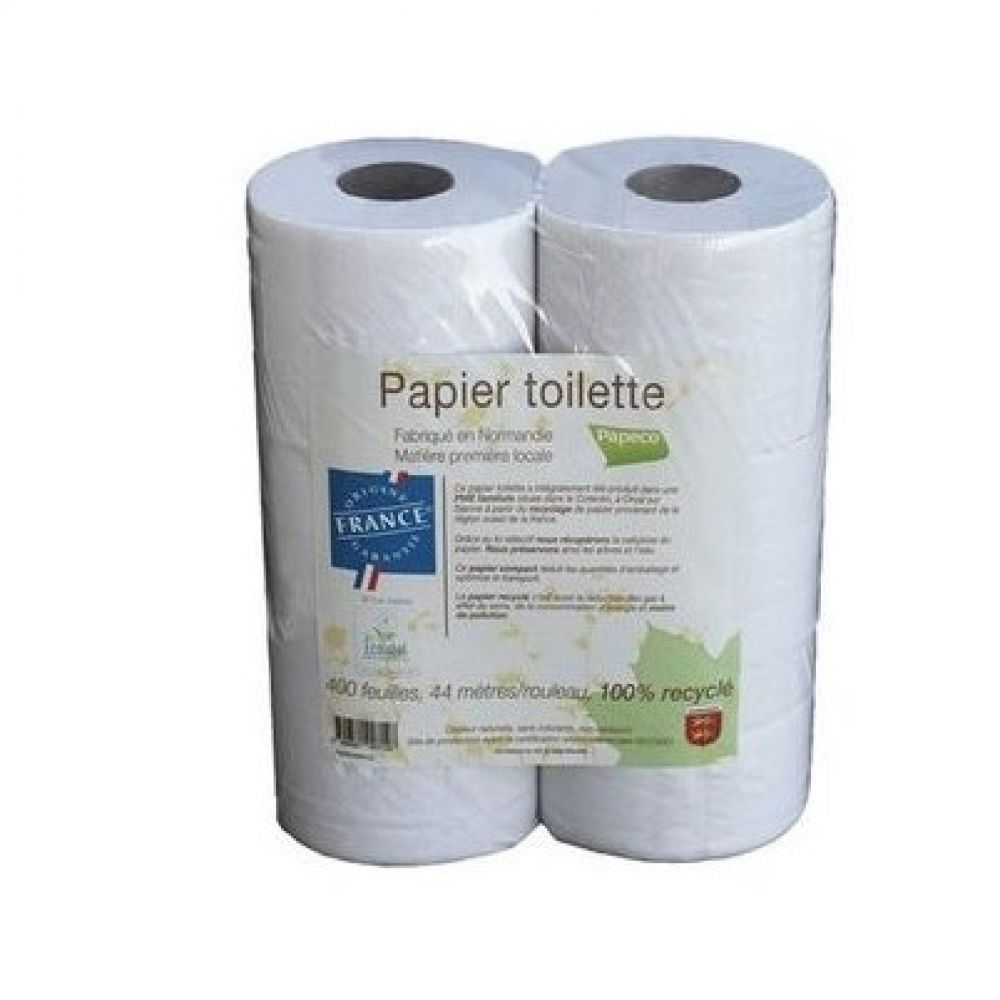 Papier toilette recyclé normand 6 rouleaux de 44m