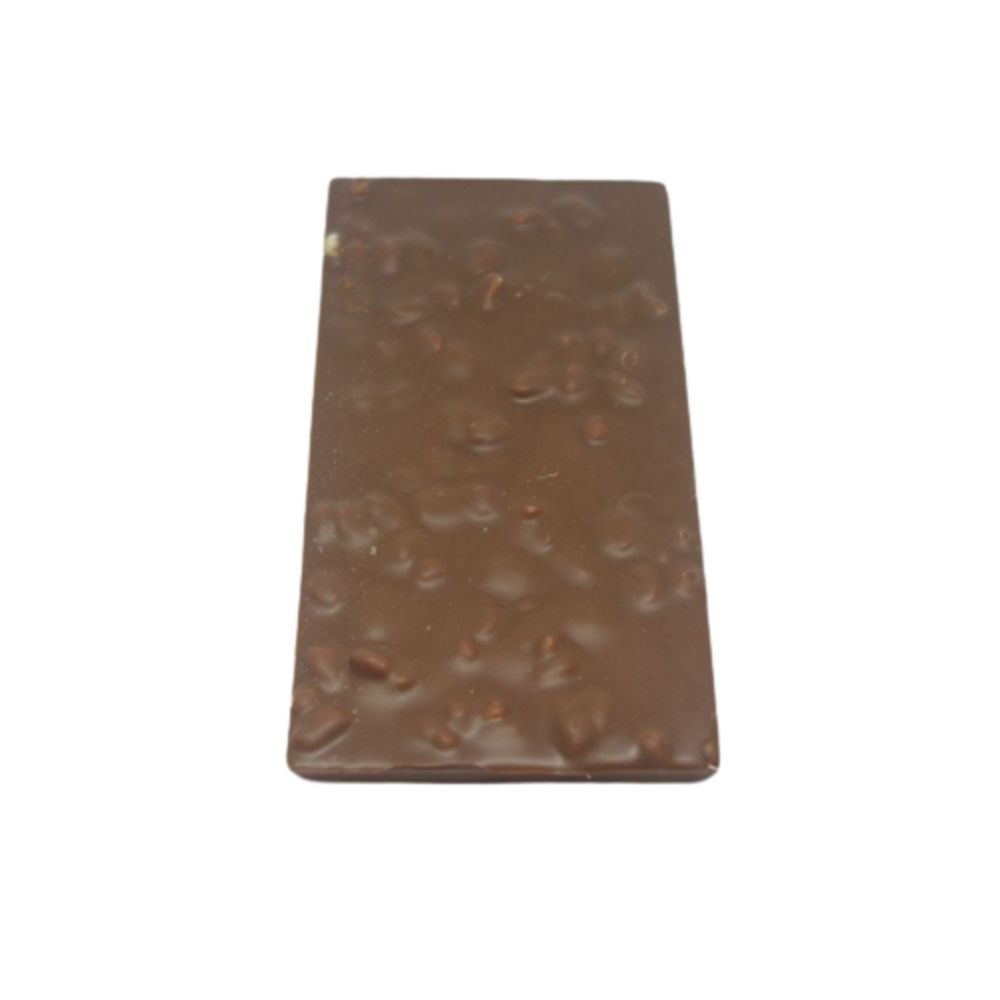 Tablette 100g chocolat lait épeautre caramélisé BIO*. 59,50€/kg