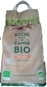 Sucre brun BIO* équitable sac 5kg