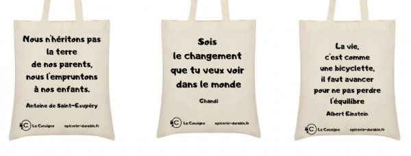 Sac tote bag  en coton bio