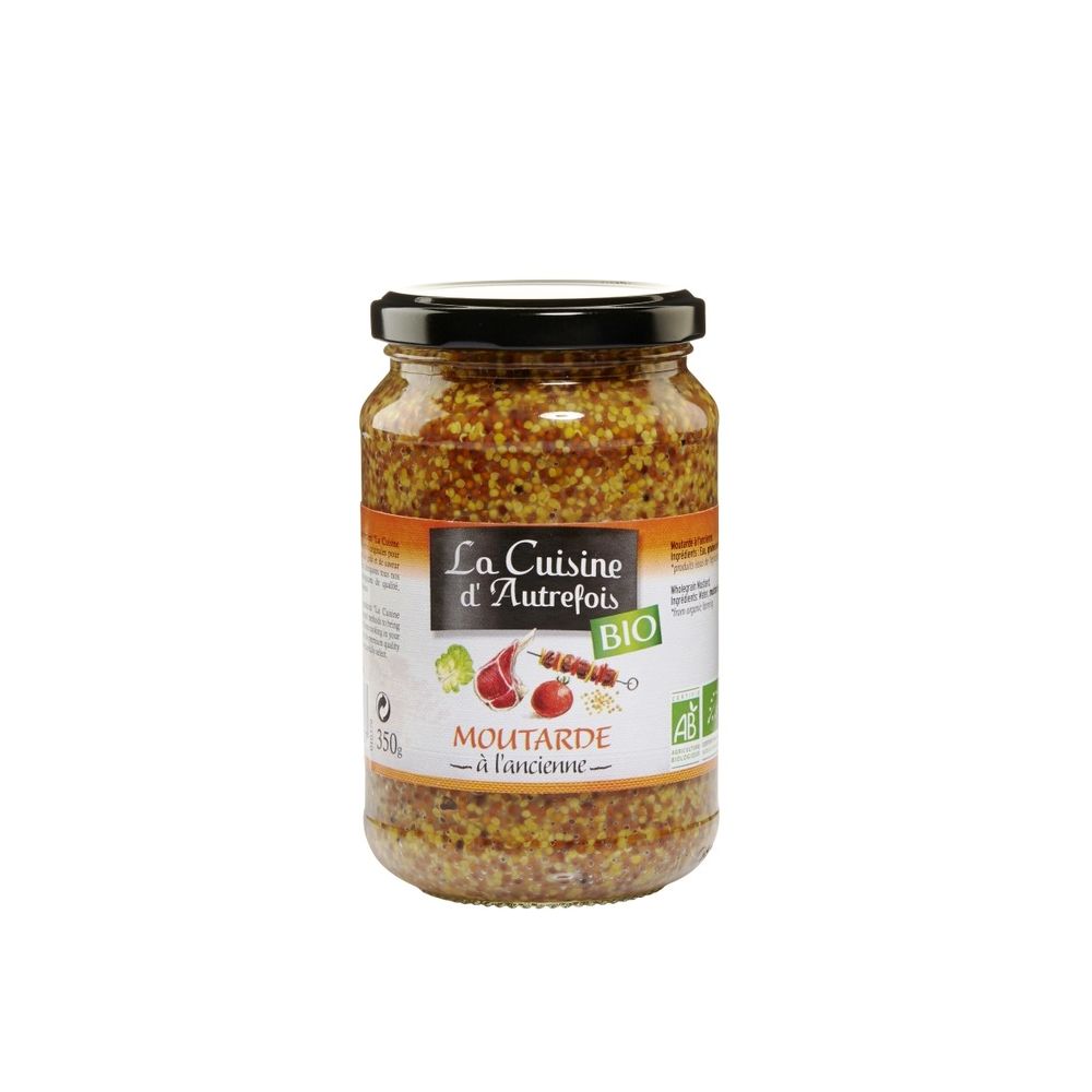 Moutarde à l'ancienne BIO*  bocal 375ml