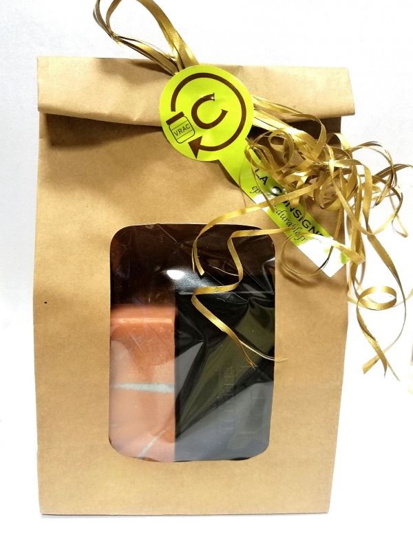 Coffret cadeau savon normand pour peaux sèches et boite à savon