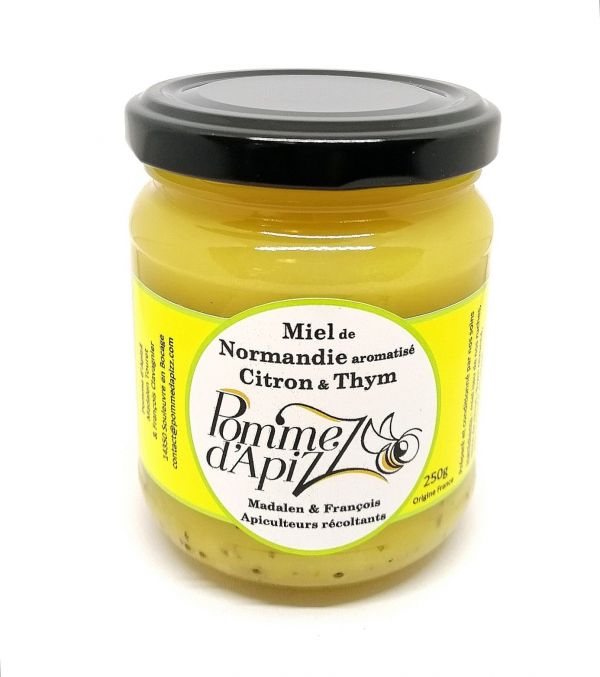 Miel citron thym normand artisanal 250g