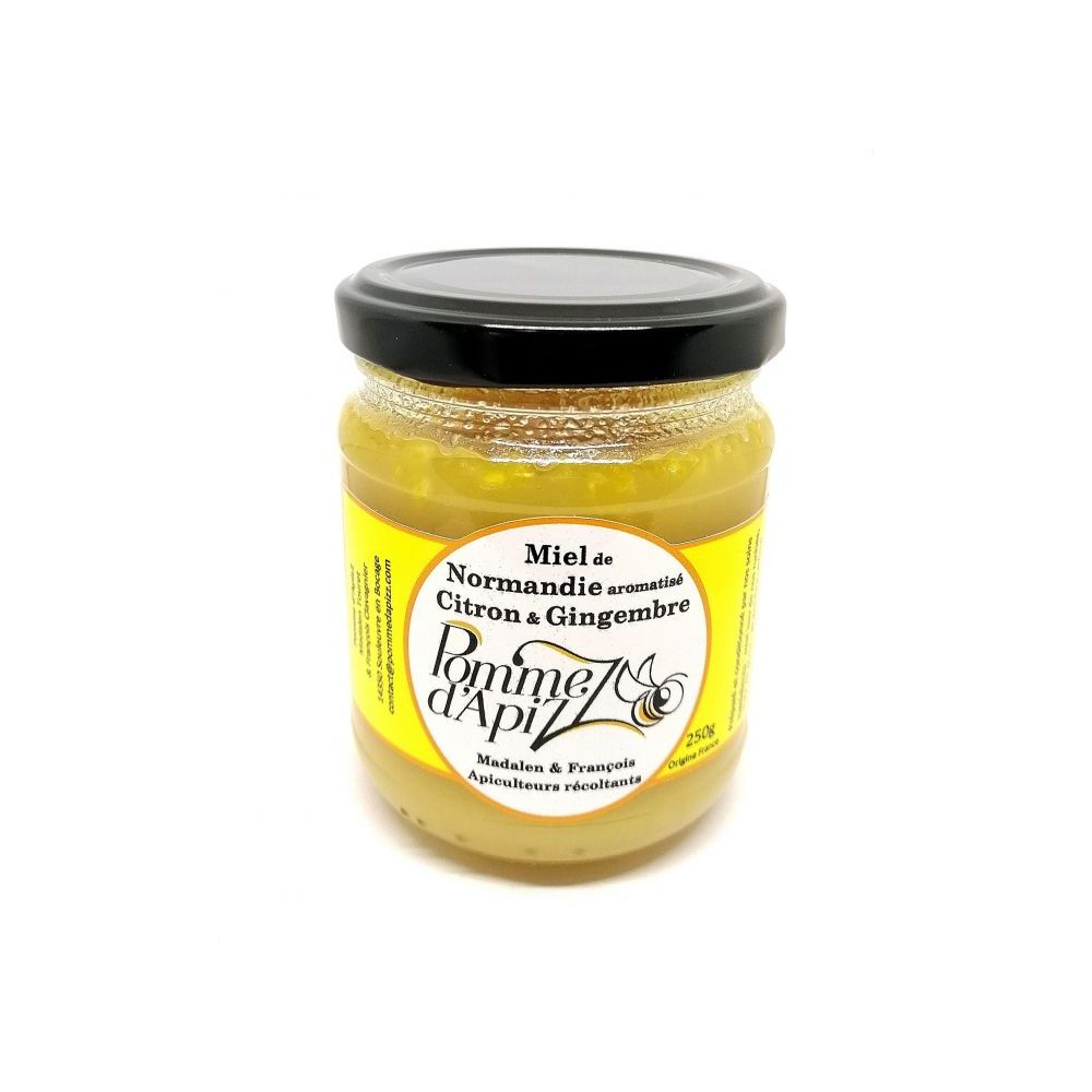 Miel citron gingembre normand artisanal 250g