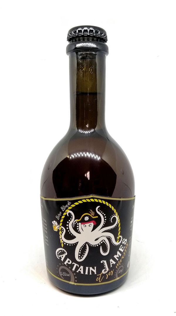 Bière Captain James blonde BIO* 33cl.  10,60€/kg