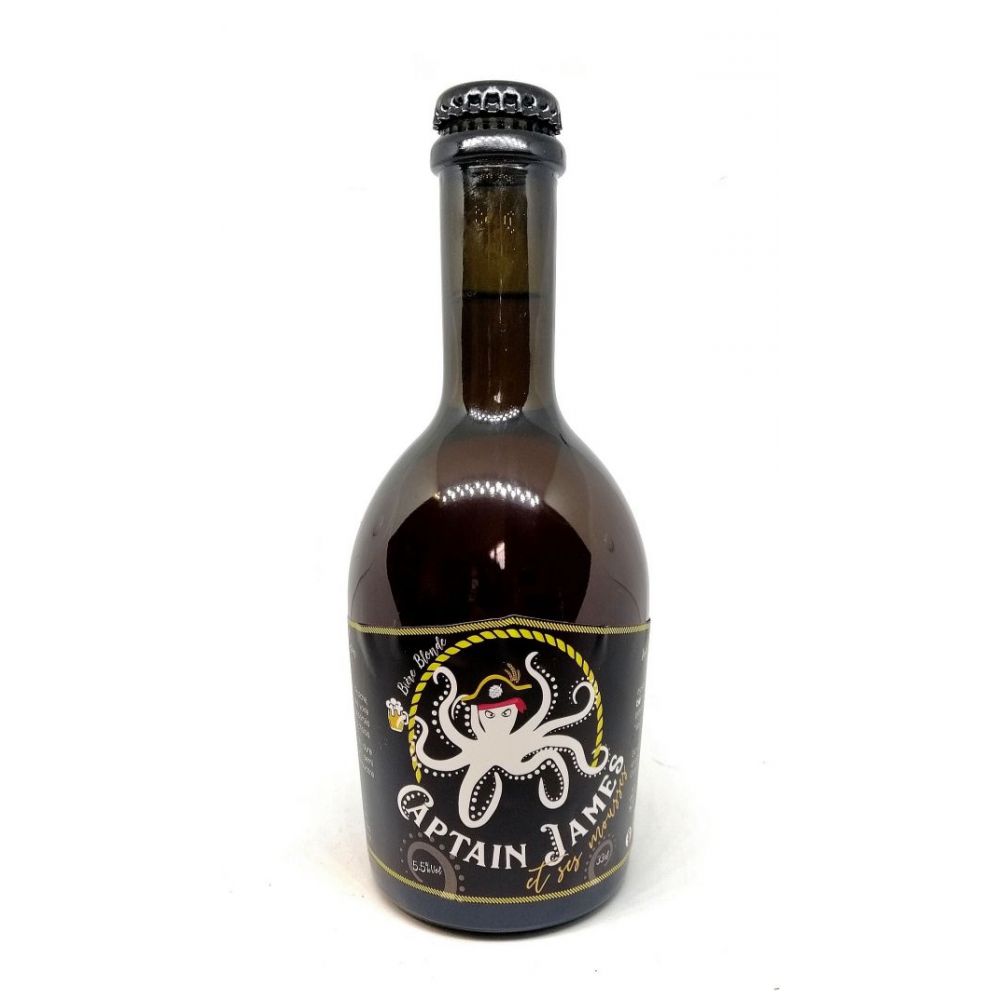 Bière Captain James blonde BIO* 33cl.  10,60€/kg