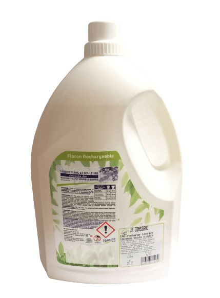 Lessive liquide BIO lavande  recharge 3L. 4,95€/kg