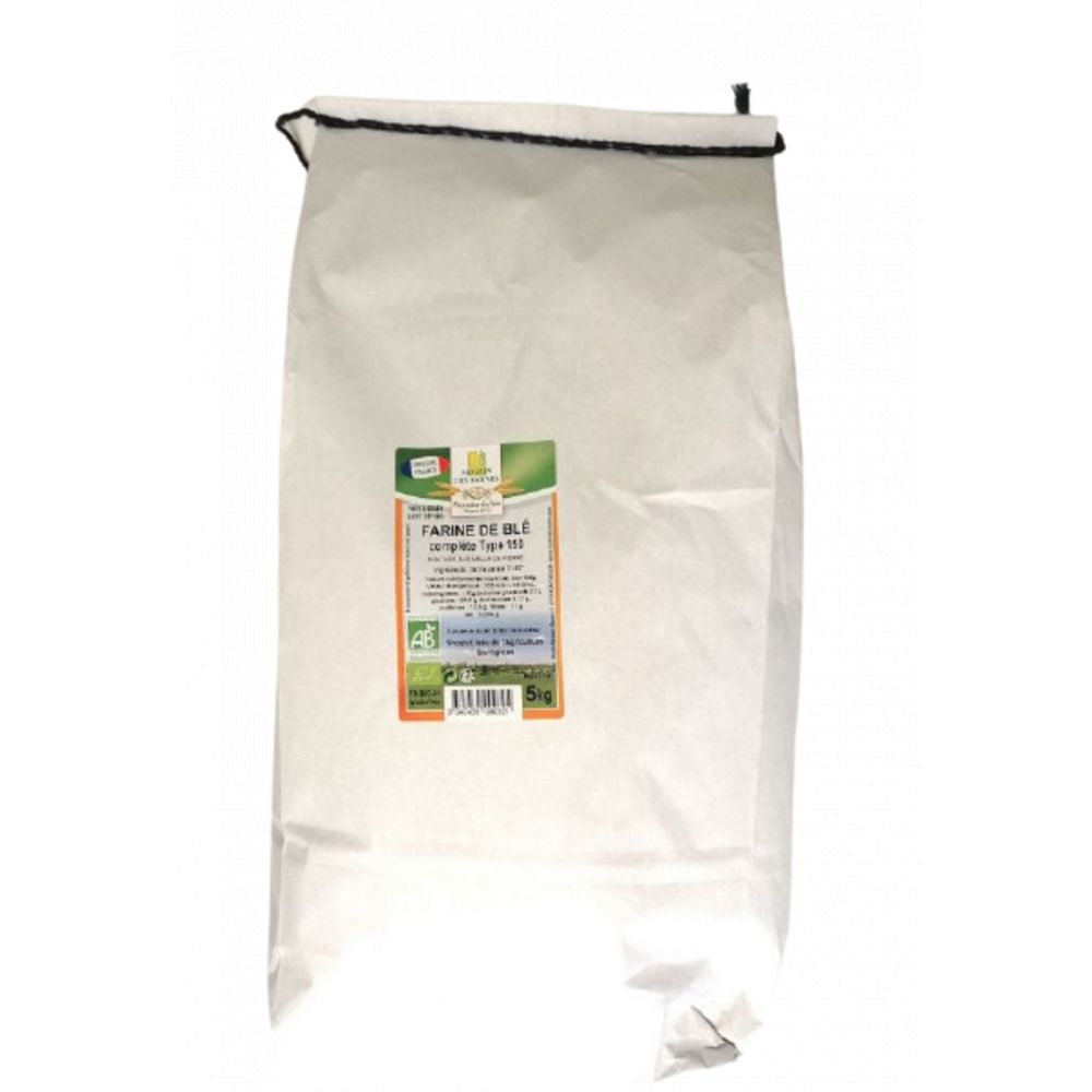 Farine blé complète T150 BIO* sac 5kg