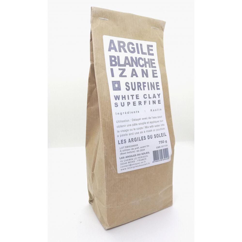 Argile blanche surfine 750g