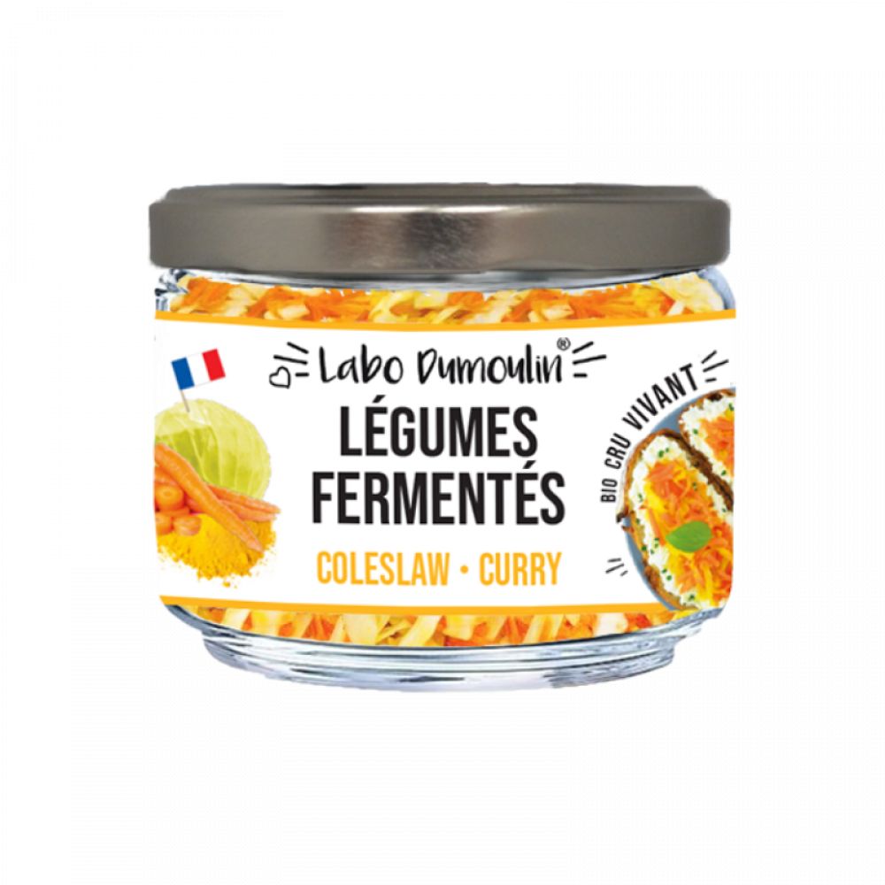 Légumes fermentés coleslaw curry 180g