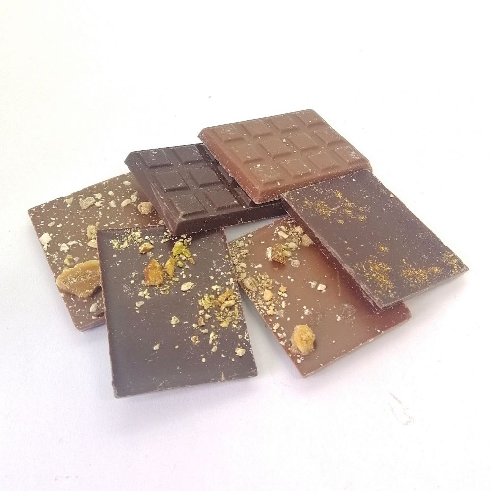 Mini tablettes chocolat BIO*. 79,90€/kg