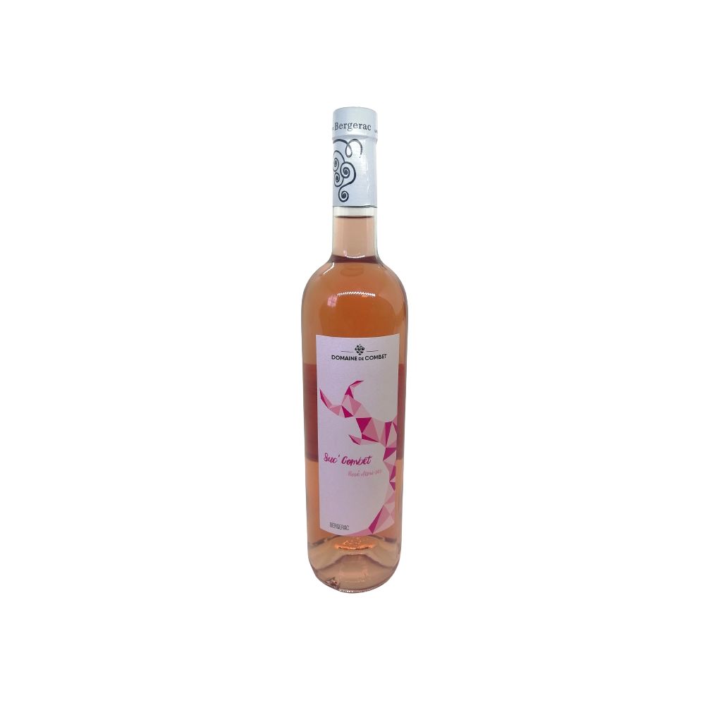 Vin rosé demi-sec BIO* Bergerac AOC Suc'Combet