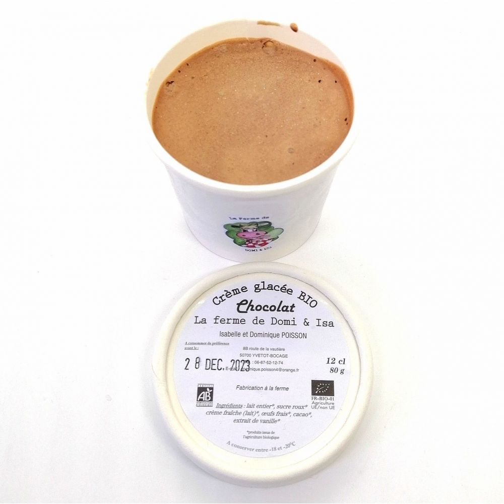 Glace chocolat 120ml BIO*