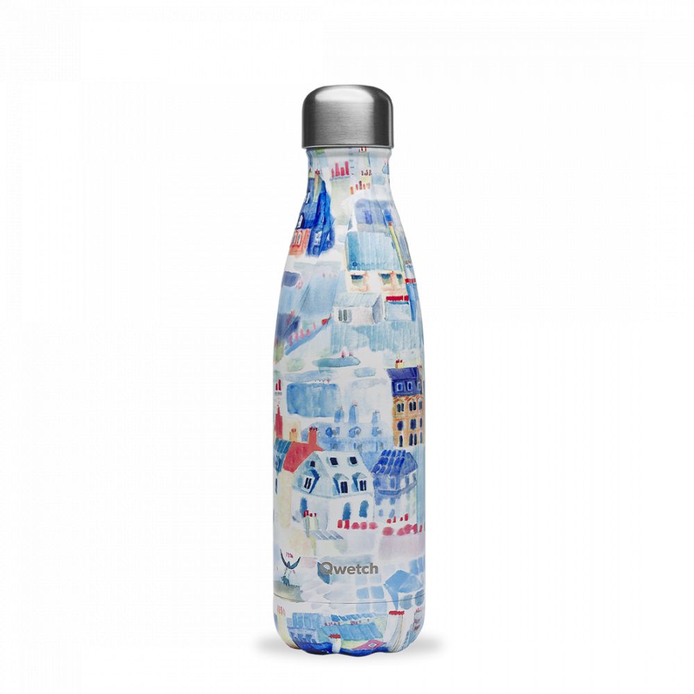 Gourde bouteille isotherme 500ml toits Paris série limitée