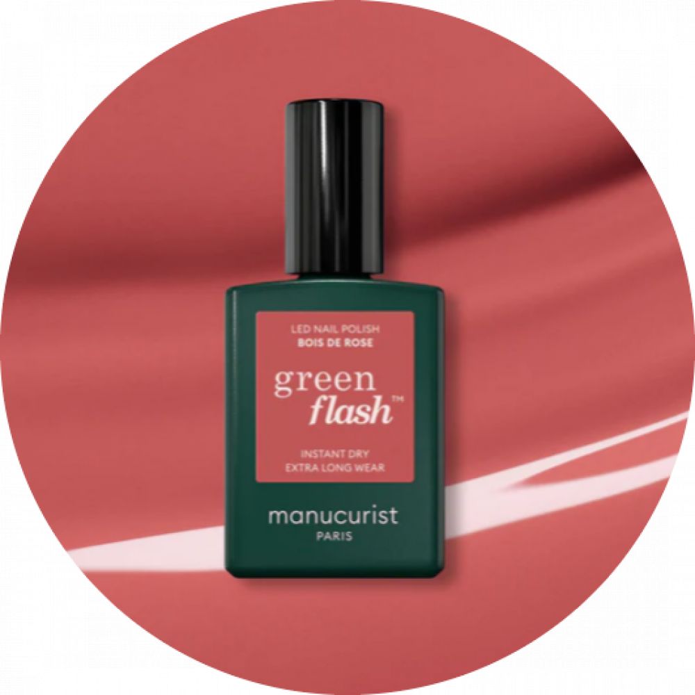 Vernis à ongles green flash 15ml bois de rose