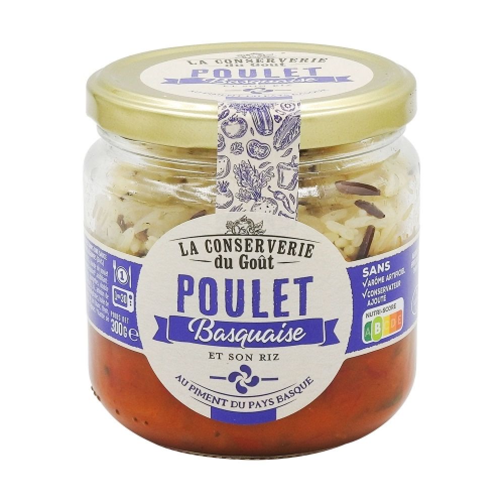 Poulet basquaise bocal 1 personne