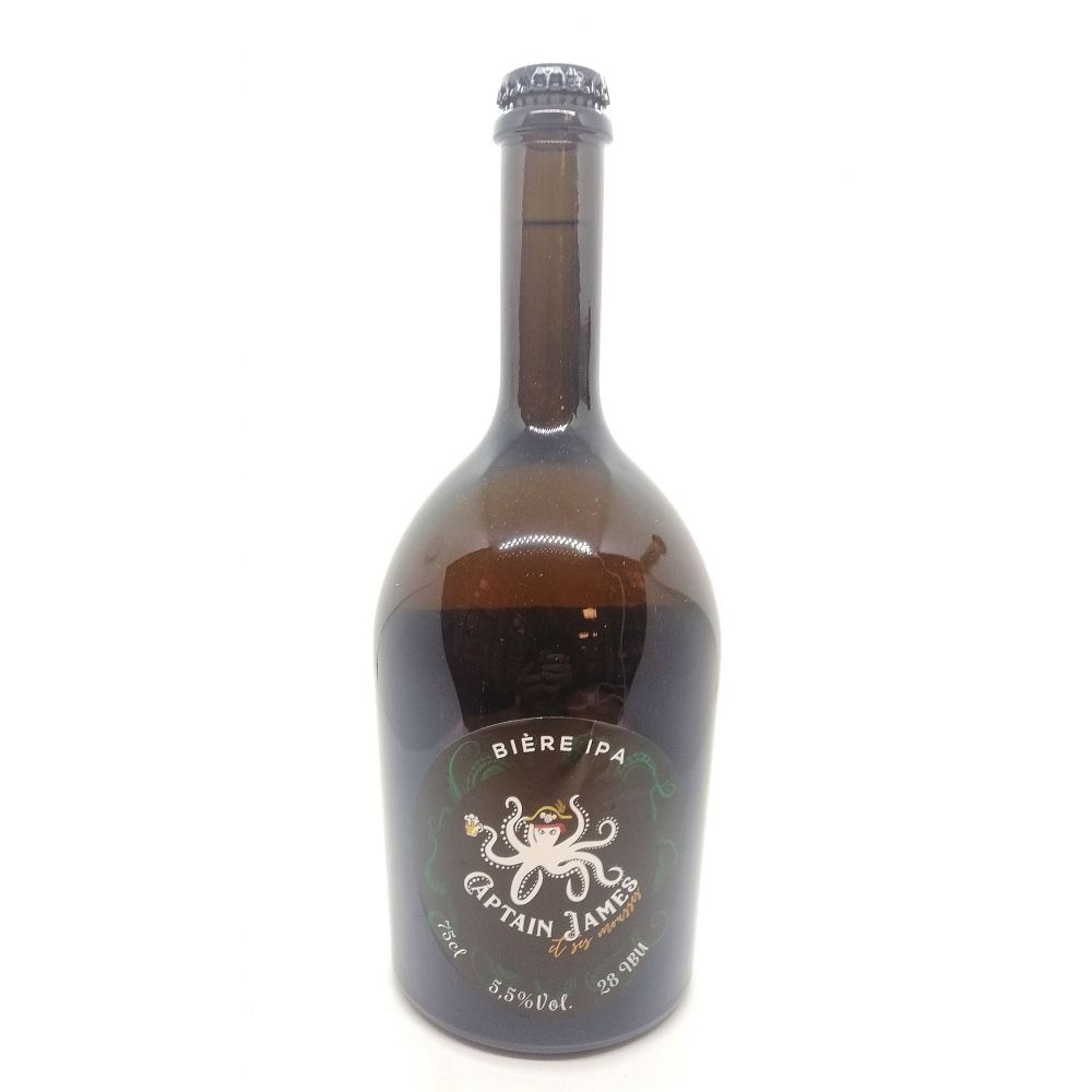 Bière Captain James IPA BIO* 75cl. 10€/kg