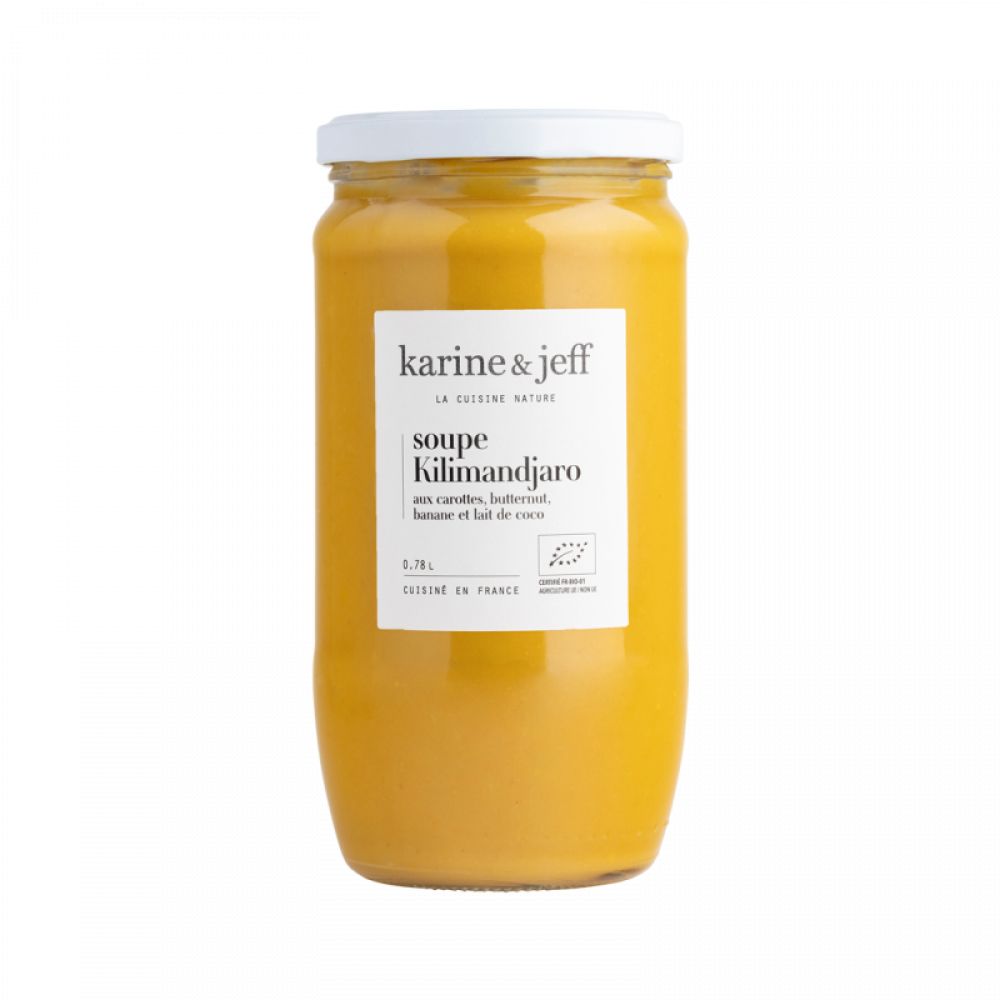 Soupe kilimandjaro carottes butternut banane coco BIO* 0,78L