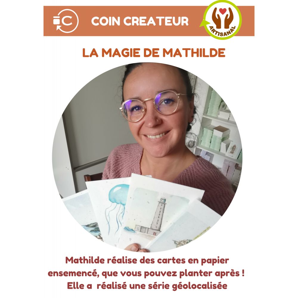 Création cartes ensemencées la magie de mathilde