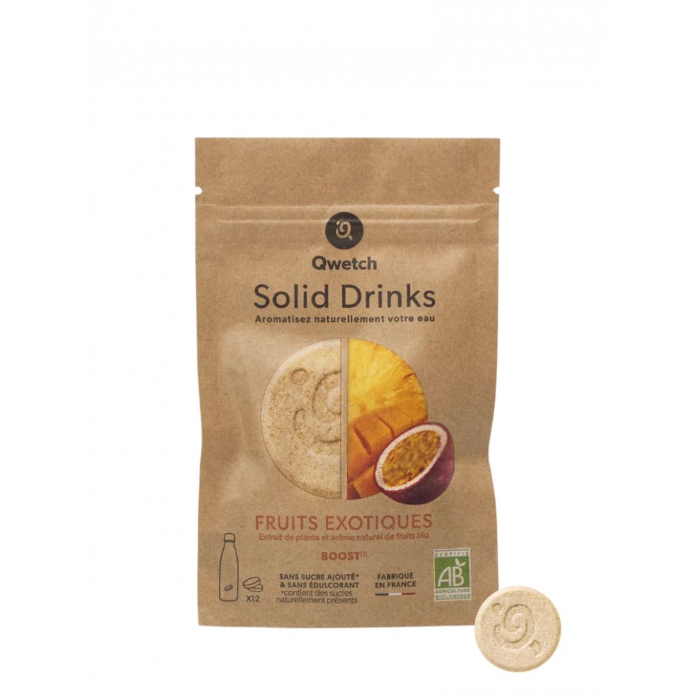 Pastilles Solid Drinks BIO - Boost - Fruits exotiques