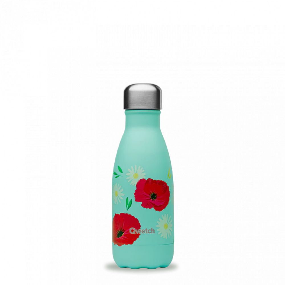 Gourde bouteille isotherme coquelicot  260ml
