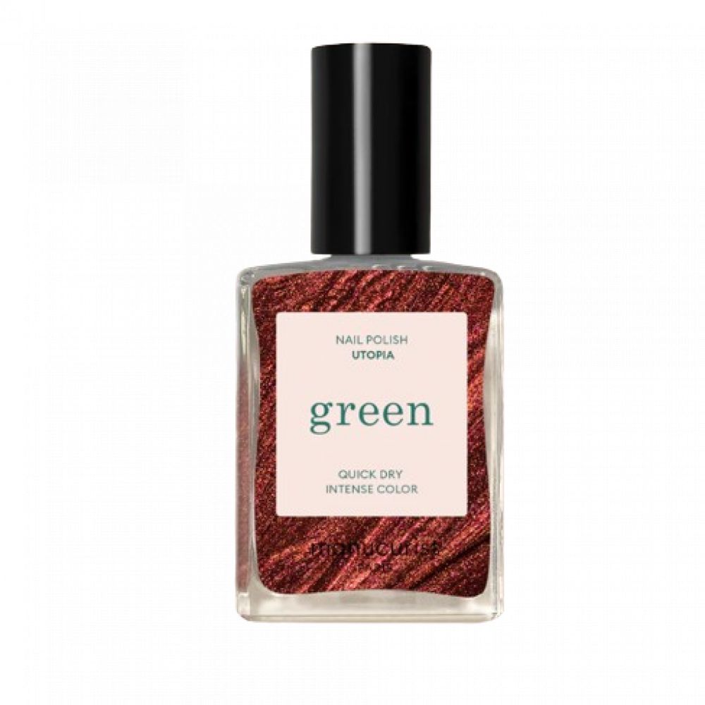 Vernis à ongles green 15ml utopia marron cuivré