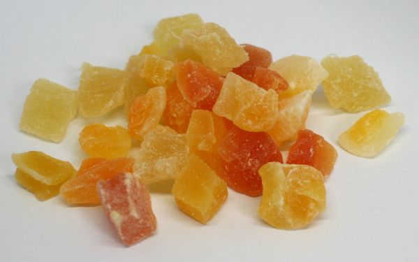 Mélange cubes fruits déshydratés.10,90€/kg