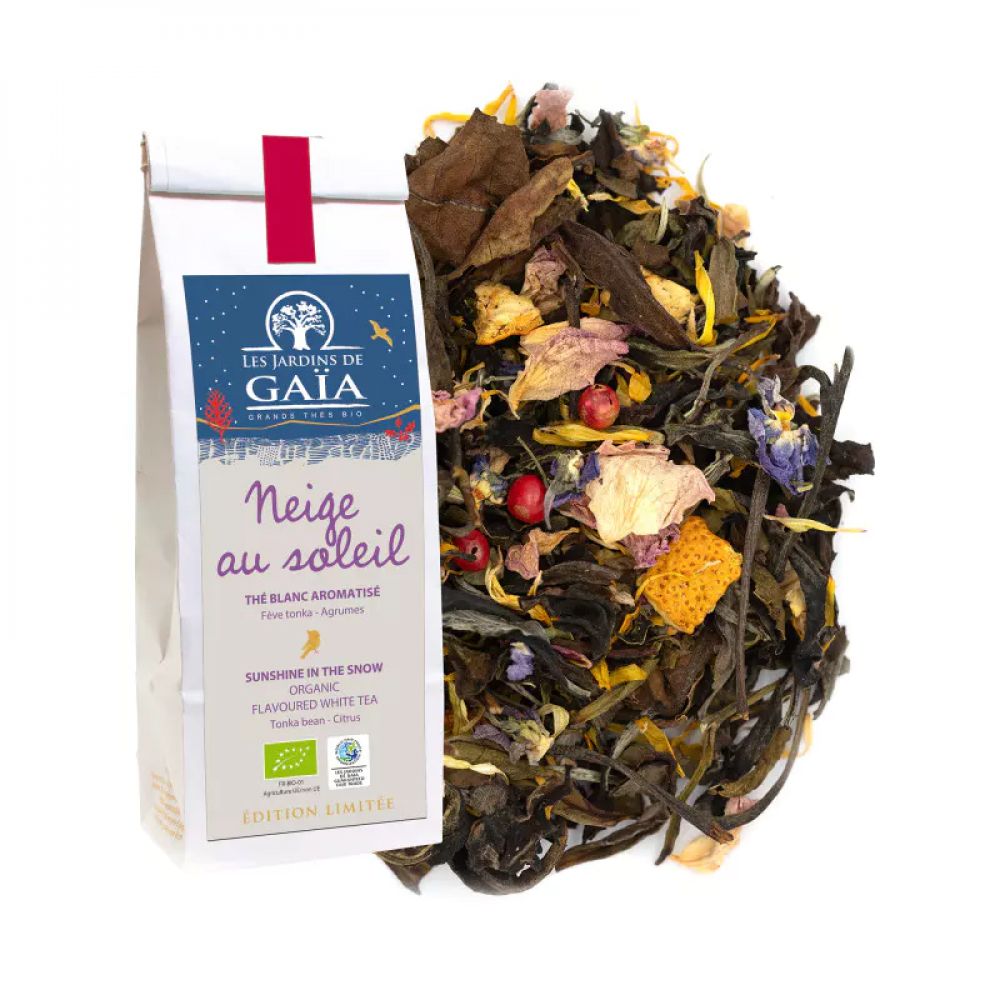 éphémère thé blanc tonka agrumes Neige au soleil BIO* 50g
