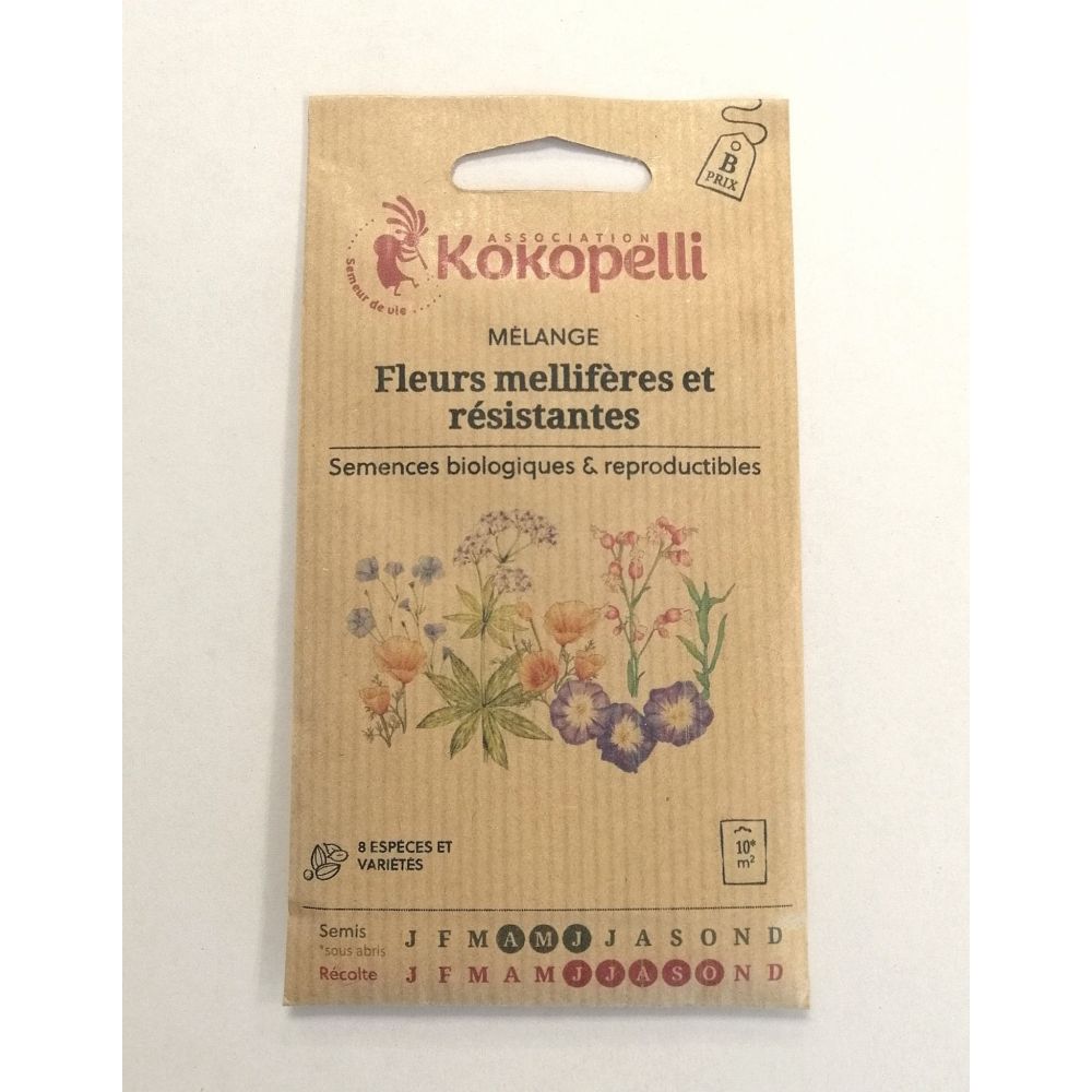 Graines de fleurs mellifères en mélange BIO*