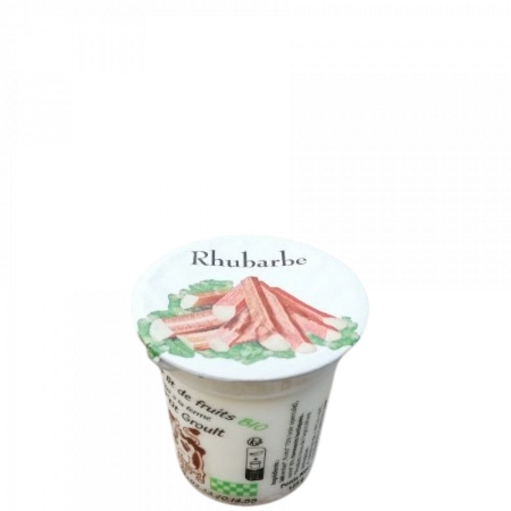 Yaourt Coulis rhubarbe BIO