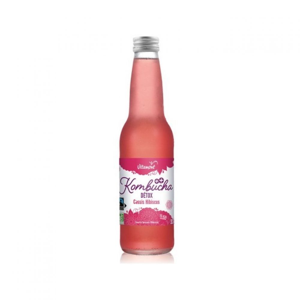 Kombucha detox cassis hibiscus BIO 33cl