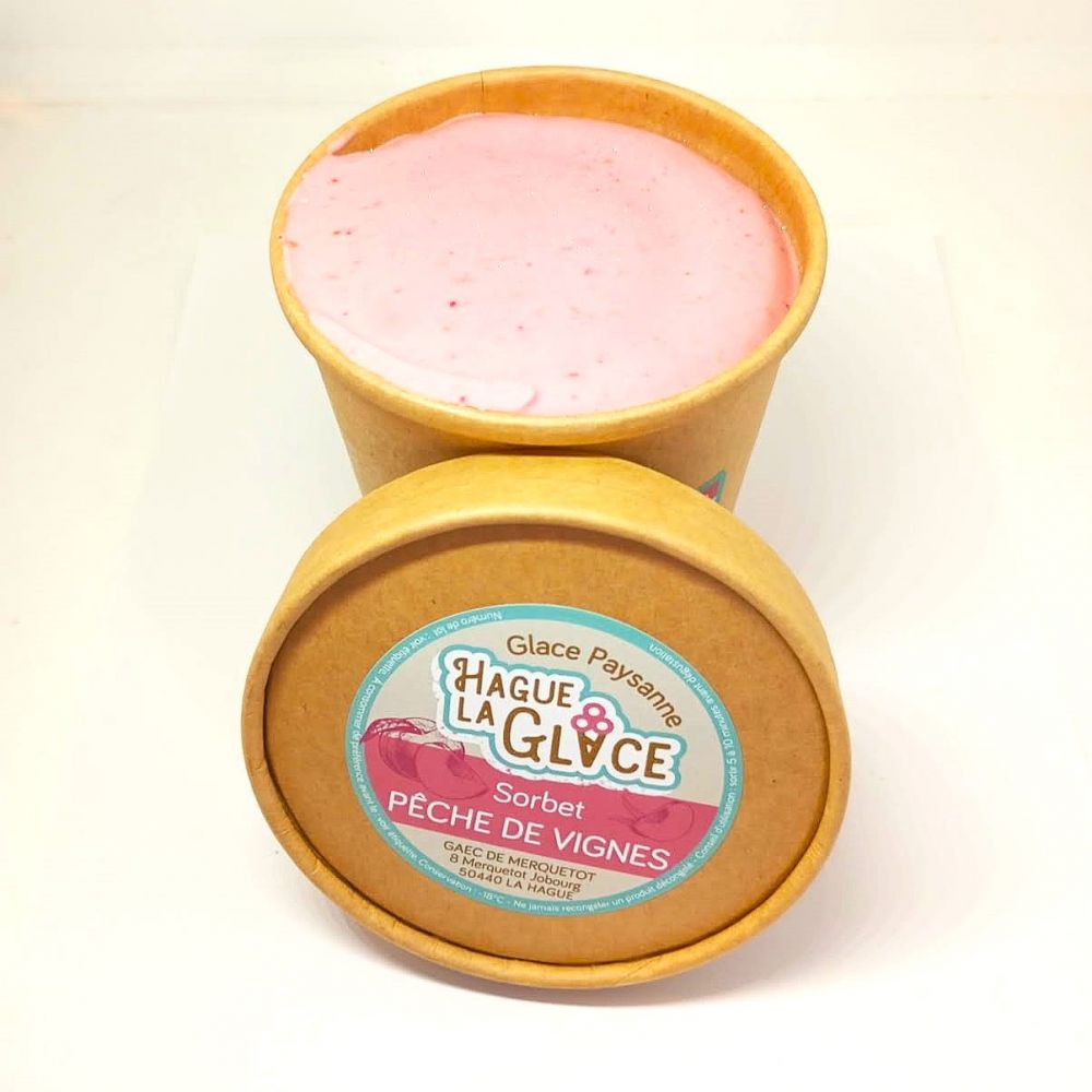 Glace pêche de vigne 480ml