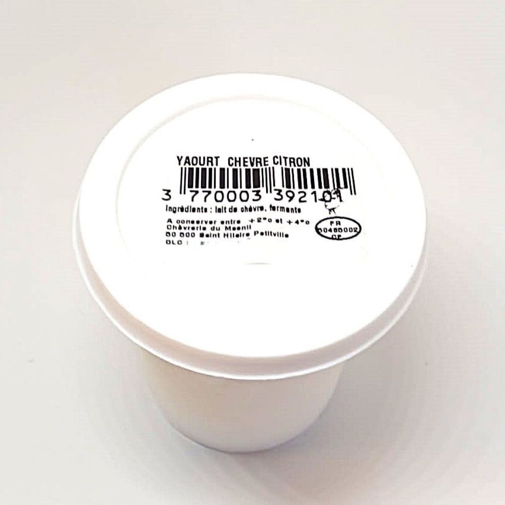 Yaourt au lait de chèvre goût citron
