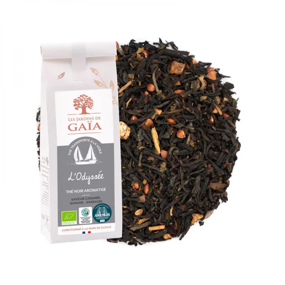 Thé noir caramel voile Odyssée BIO 80g