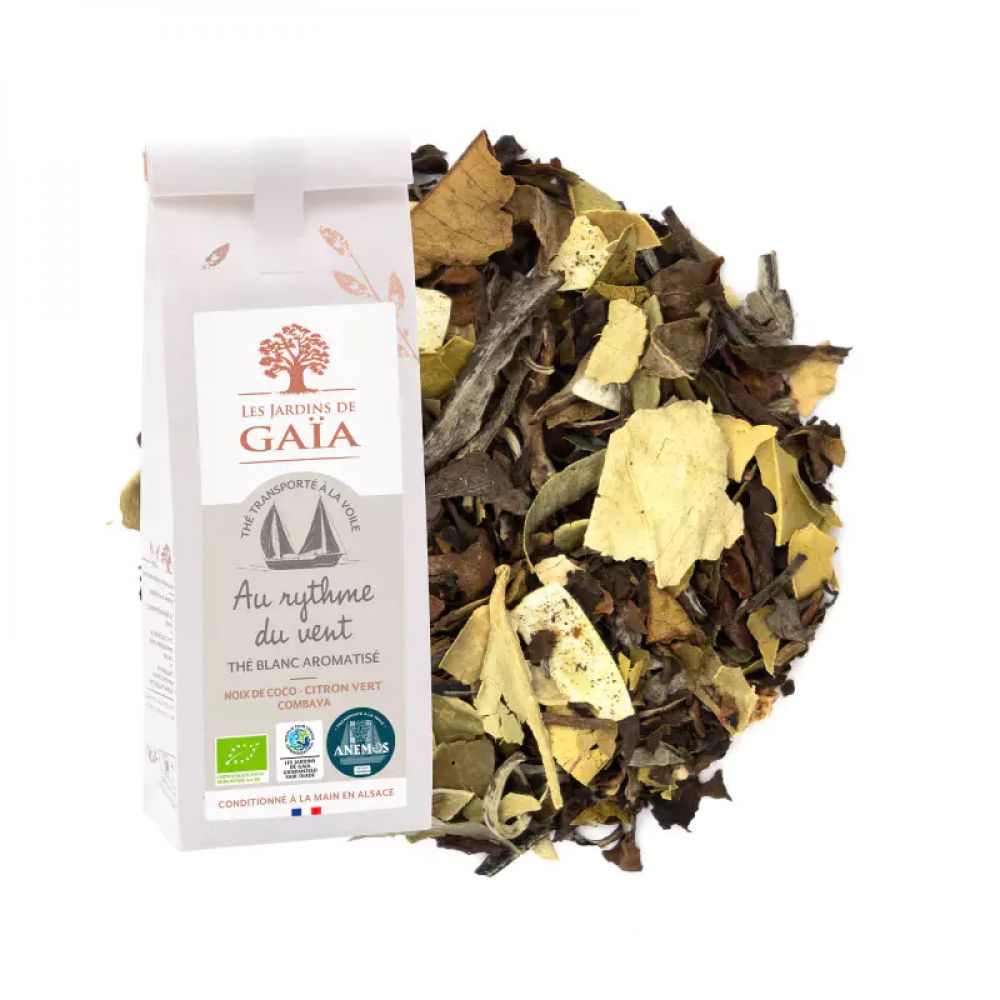 Thé blanc coco citron voile Rythme du vent BIO 50g