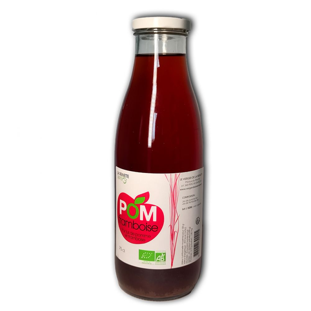 Jus pomme framboise BIO 75cL