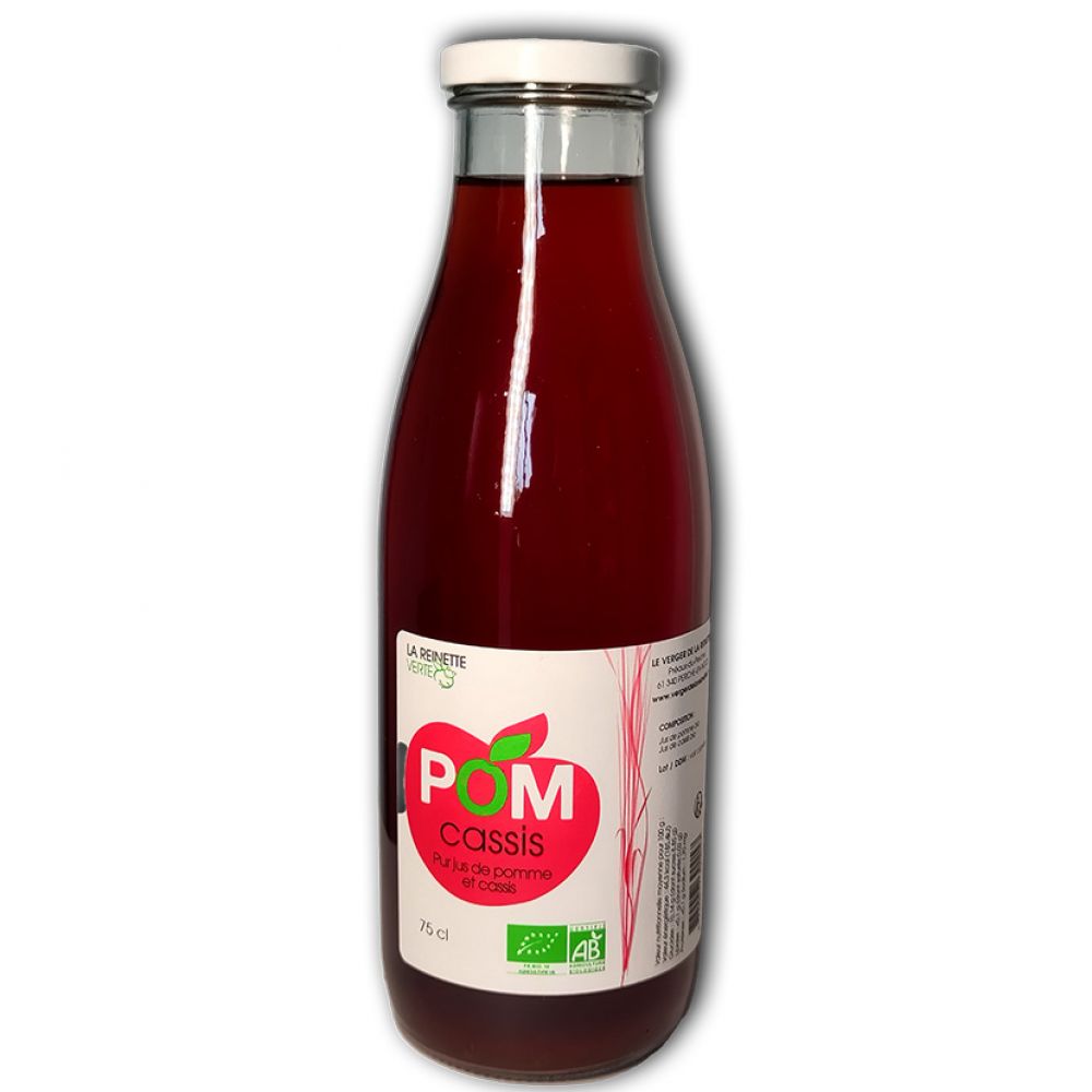 Jus pomme cassis BIO 75cL