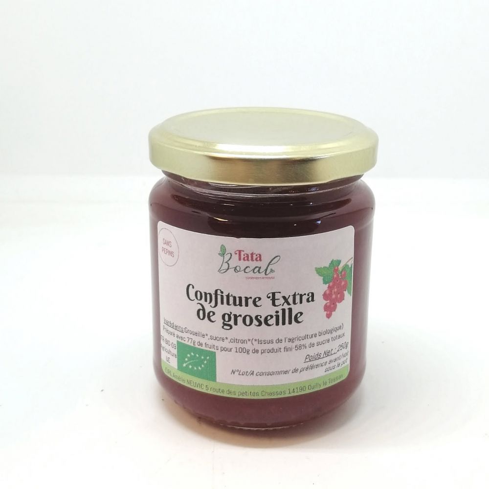 Confiture de groseille BIO 250g