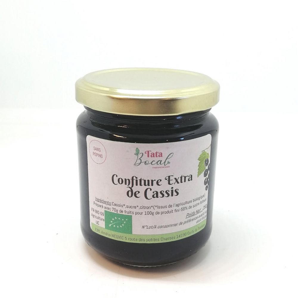 Confiture de cassis BIO 250g
