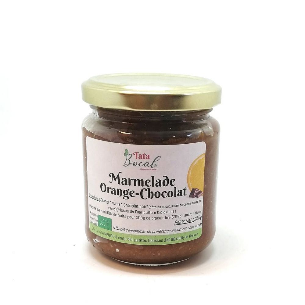 Marmelade orange chocolat BIO 250g