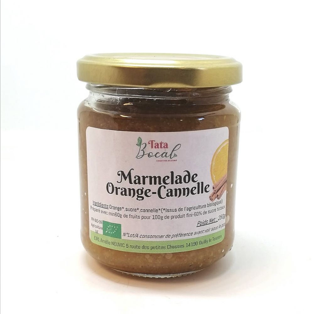 Marmelade orange cannelle BIO 250g