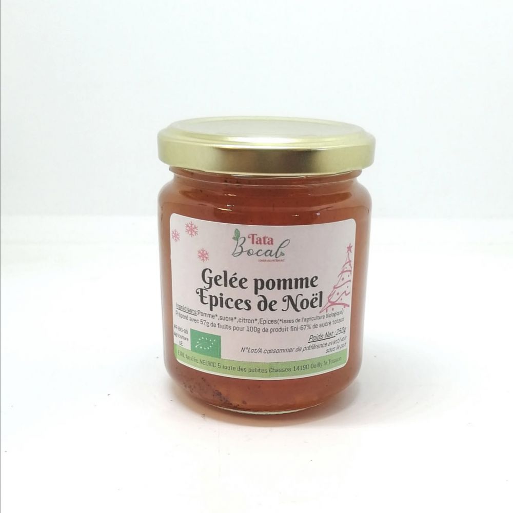 Gelée de pommes aux épices de Noël BIO 250g
