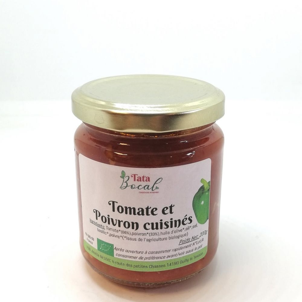 Tomates et poivrons cuits BIO 200g