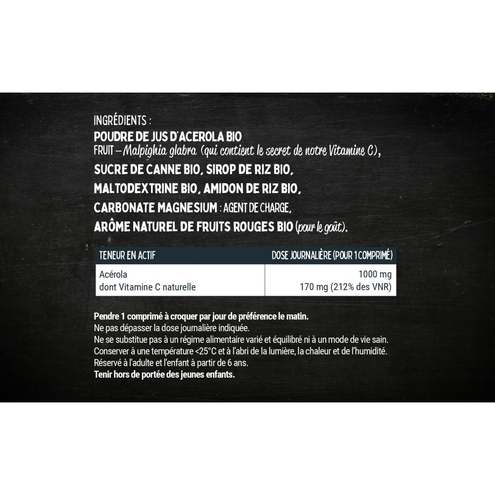 Vitamine C BIO 60 comprimés à croquer