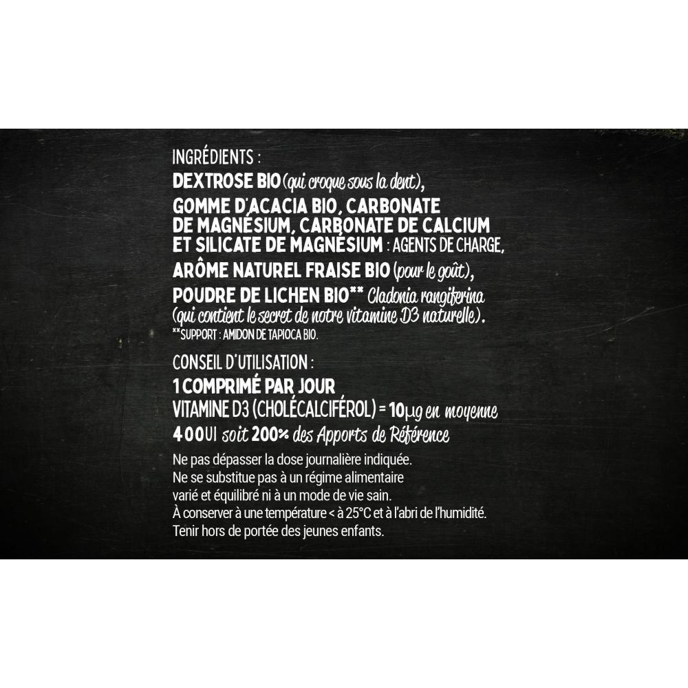 Vitamine D BIO 120 comprimés à croquer